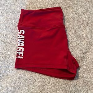 Savage Barbell 2.5” booty shorts